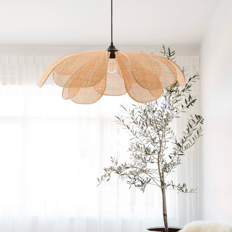 Suspension Luminaire Bohème En Rotin Naturel Avec Franges Chic Suspension Luminaire Bohème En Rotin Naturel Avec Franges Chic