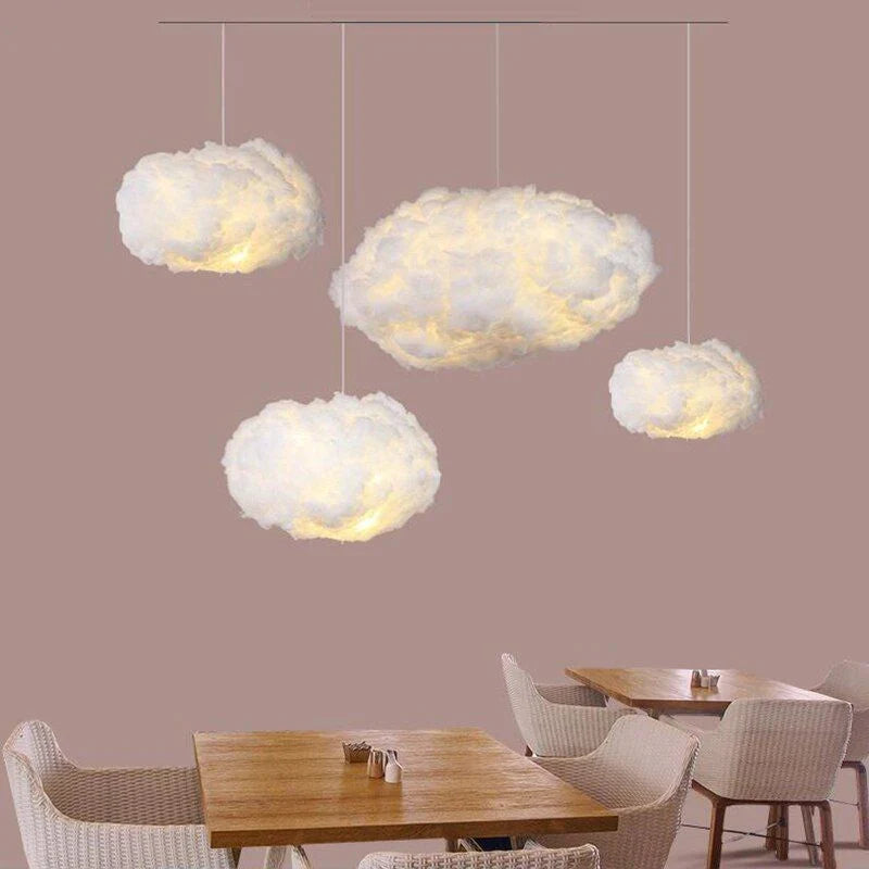 Suspensions Luminaires Nuages Coton Cloudy