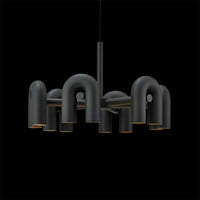 Suspension Luminaire Design Art Déco noir