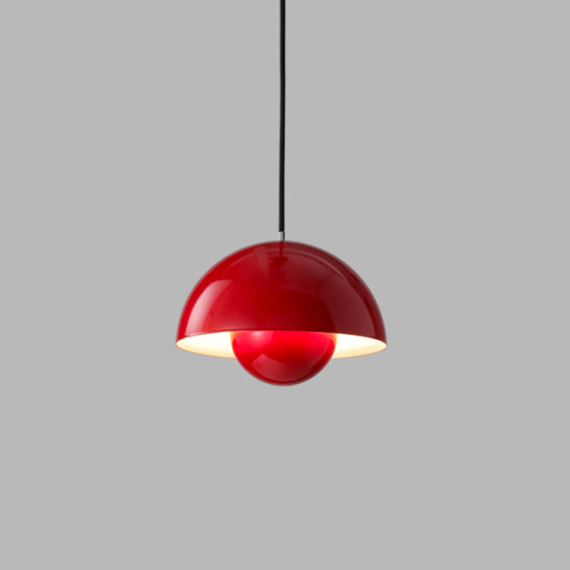 Luminaire Boule Design rouge