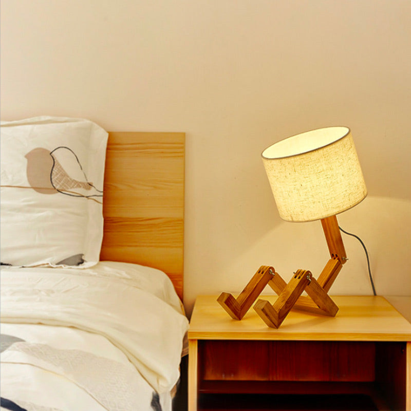 Lampe de Chevet Originale Bois Lit