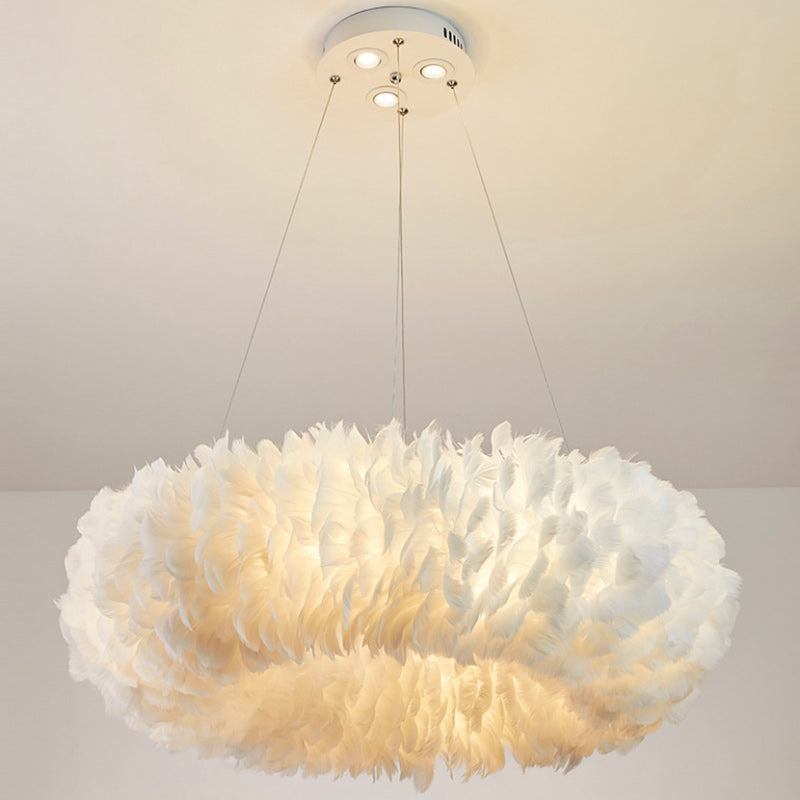 Luminaire Chambre Plume blanc