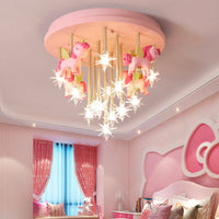 Luminaire Enfant licorne rose chambre plafond