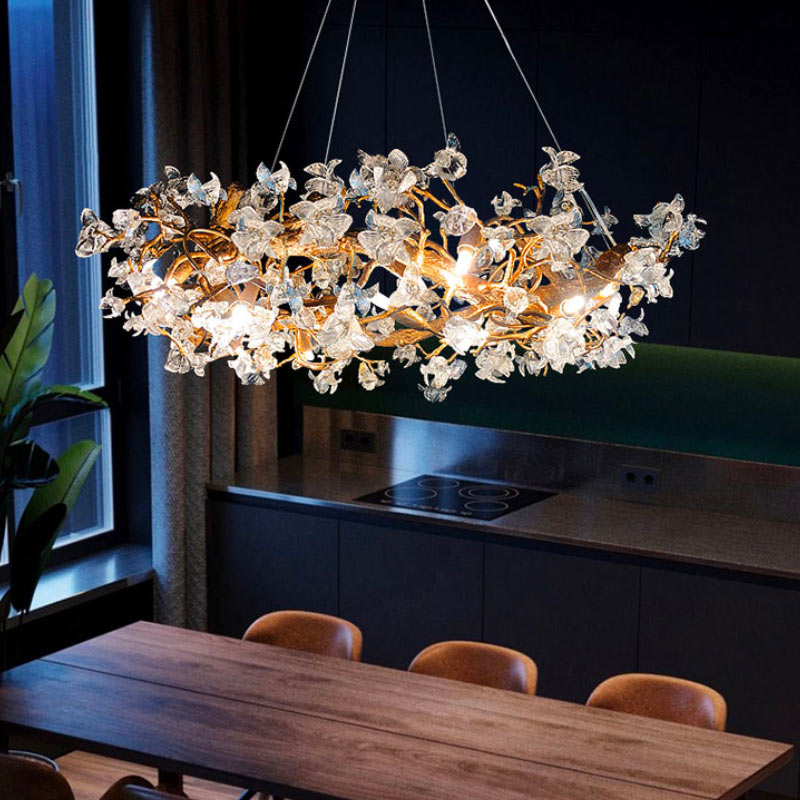 Suspension Luminaire Design Fleur Salle à manger
