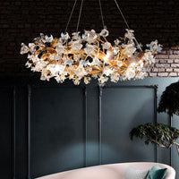 Suspension Luminaire Design Fleur Salon