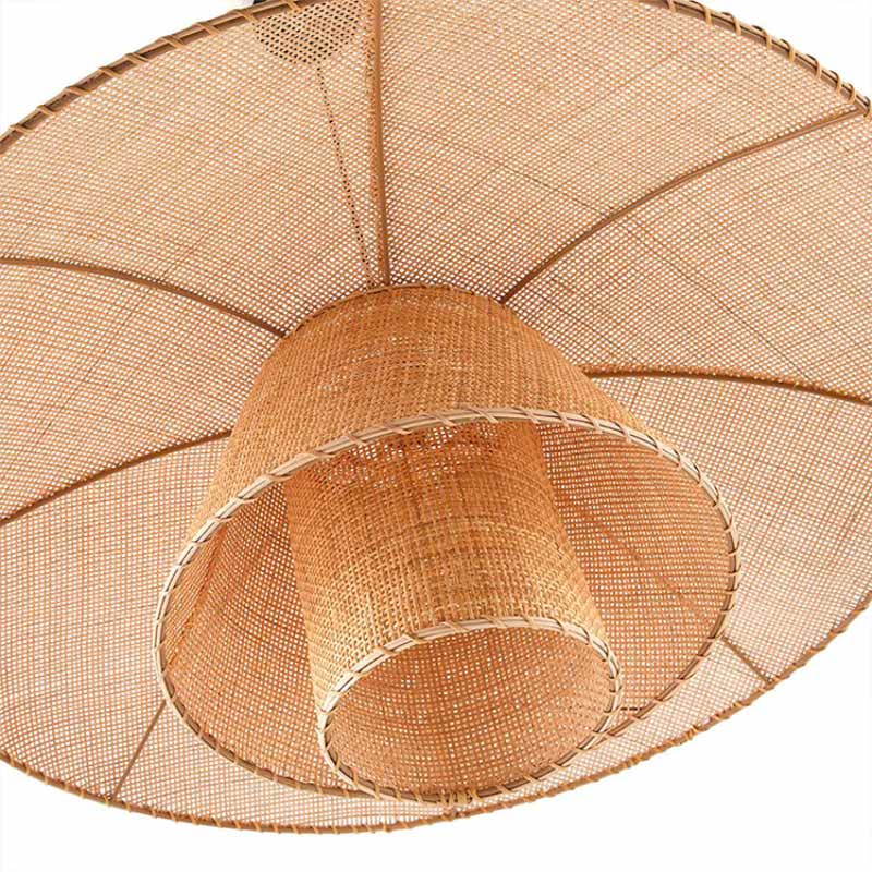 Suspension Luminaire en osier Japonais Lumiart