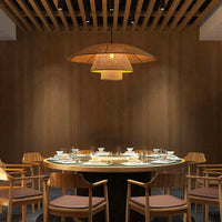 Suspension Luminaire en osier Japonais salle à manger