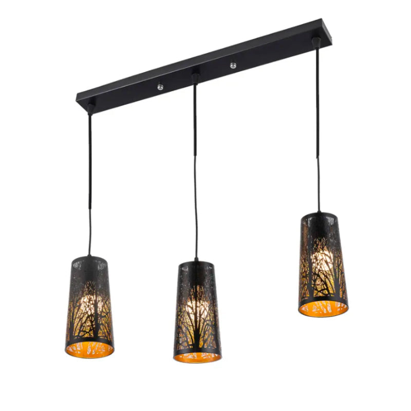 Suspension Luminaire Design Noir déco