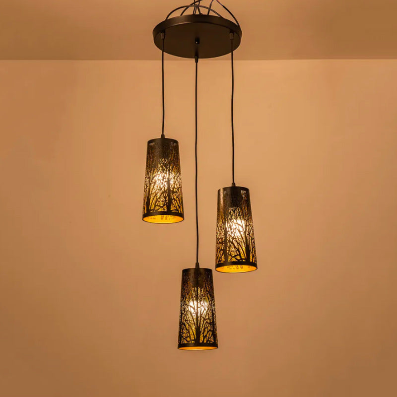 Suspension Luminaire Design Noir maison