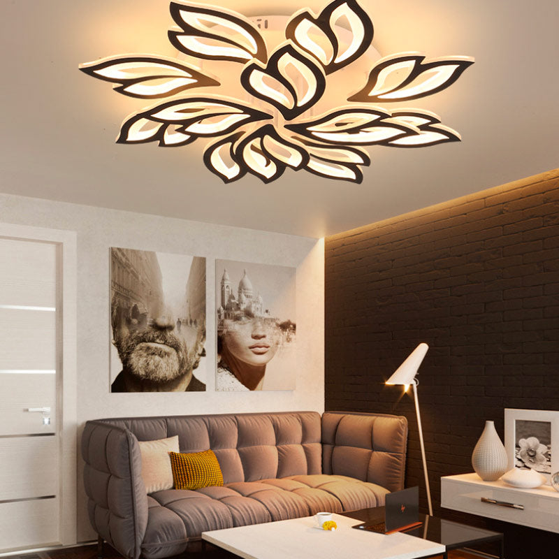 Rosace Plafond Luminaire noir