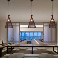 Suspension Luminaire Bambou Intérieur salon