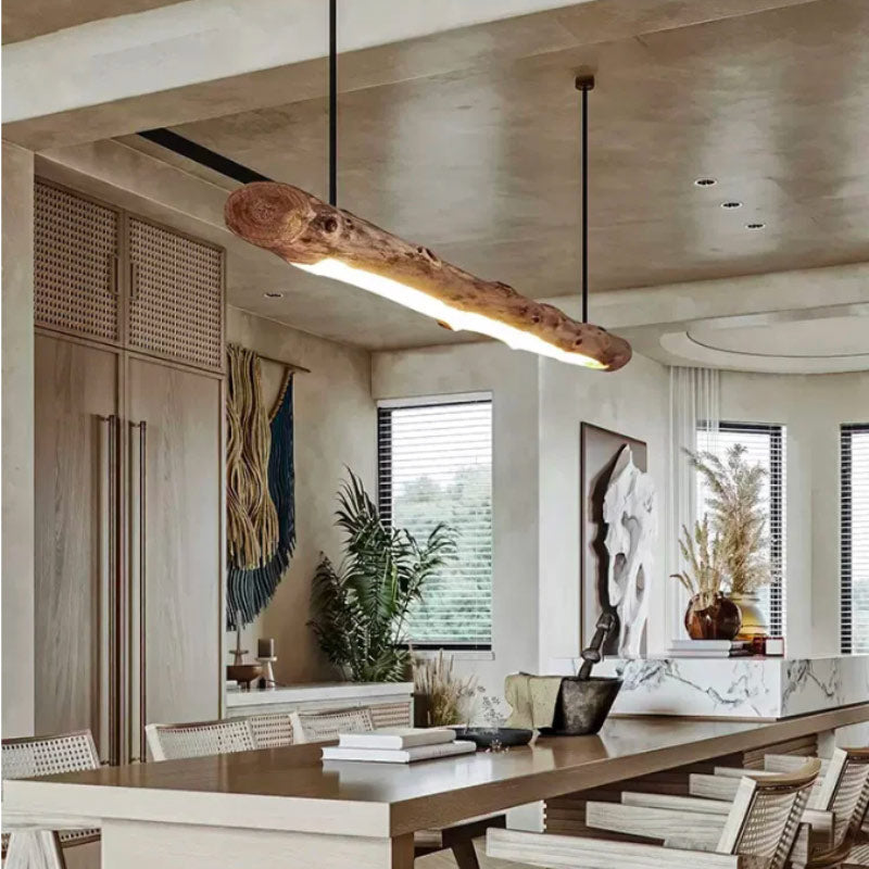 Suspension Luminaire en Bois moderne